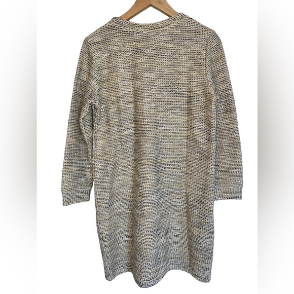 A.P.C. Rue Madame Paris Tweed Sweater Dress White/Blue/Sparkle Womens M - Picture 3 of 7